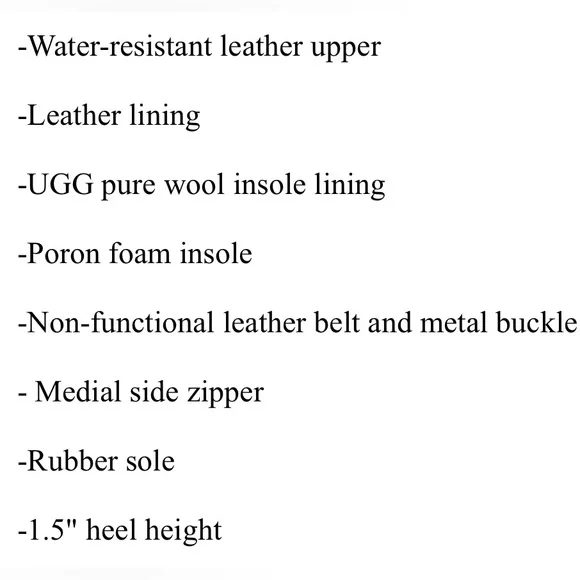 UGG SIZE 6.5 HARRINGTON CHESTNUT LEATHER WATER RESISTANT TALL BEAUTIFUL BOOTS - Picture 15 of 15